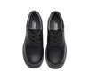 Kids Shoes - Black Leather Senior Lace Up School Shoes