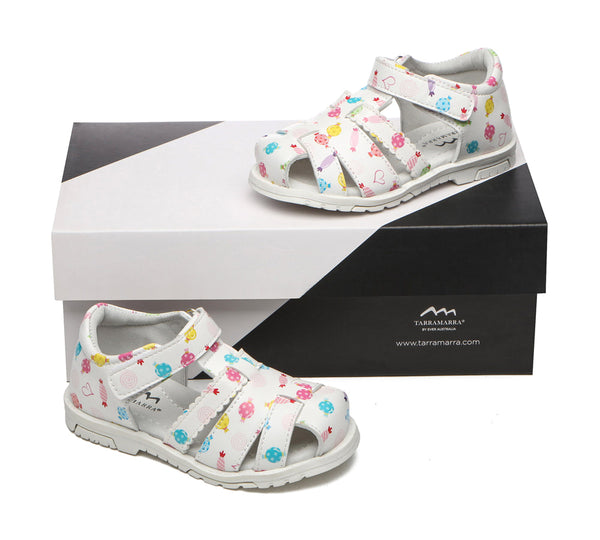 Kids Shoes - Kids Hoop And Loop Roma Candy Girls Sandals