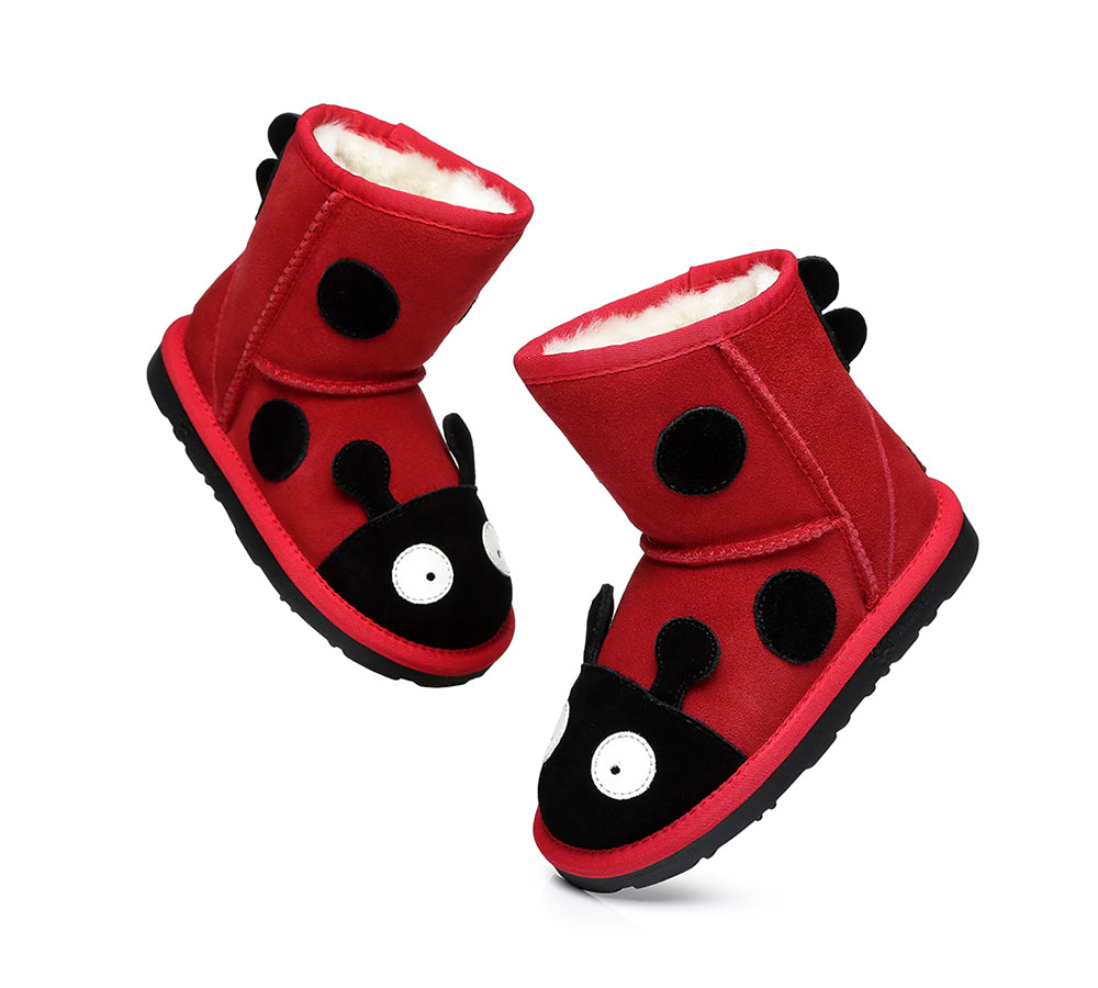 Kids Shoes - Kids Ladybug Ugg Boots