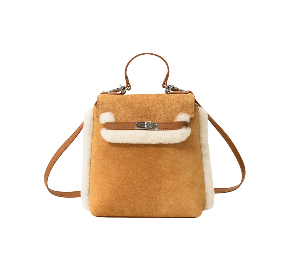 AUSTRALIAN SHEPHERD® Women Fluffy Wool Adjustable Strap Over Shoulder Kenny Bag UGG AUSTRALIAN SHEPHERD