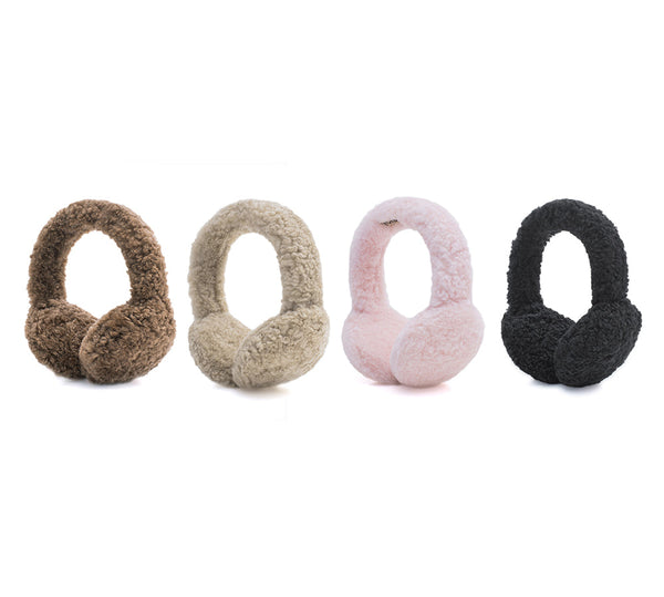 UGG Kids Adjustable Sheepskin Wool Earmuff Cozette