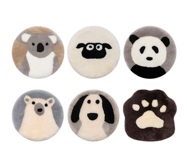 Round Wool Cushion 40cmx40cm UGG AUSTRALIAN SHEPHERD