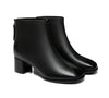 Leather Boots - TA Romina Women Black Leather Ankle Boots