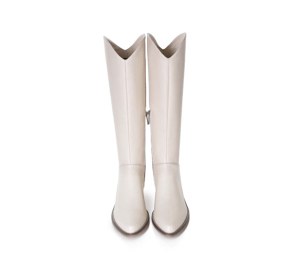 Womens white leather booties clearance