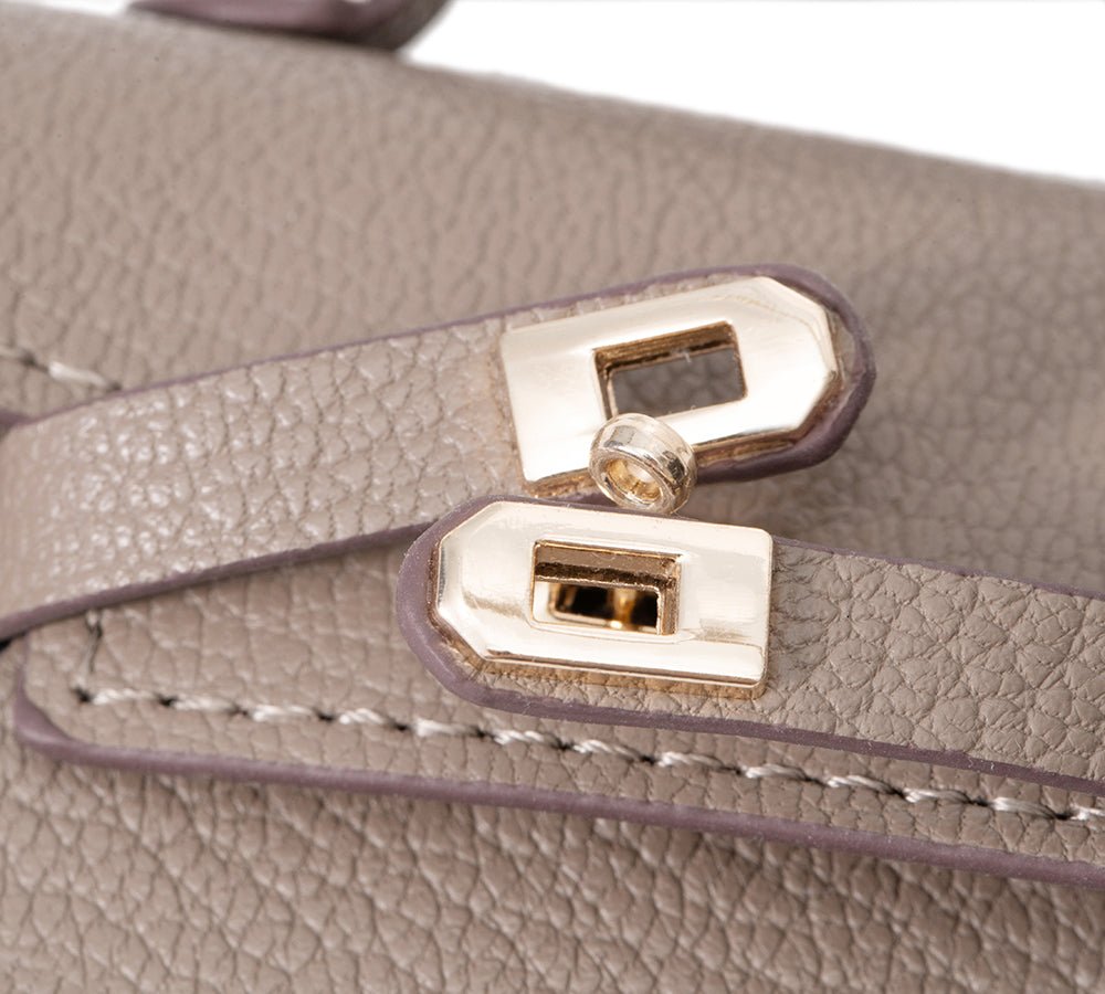 Leather - Look Mini Purse Keyring Earpods Case - Earpods Case - Taupe - One Size - Uggoutlet