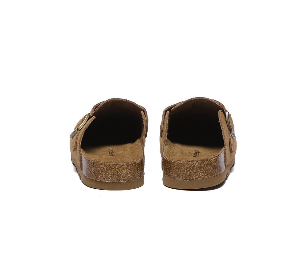 Men Adjustable Buckled Straps Slip - on Flat Sandal Slides Large Size Mason - Slides - Chestnut - AU Ladies 14 / AU Men 12 / EU 45 - Uggoutlet