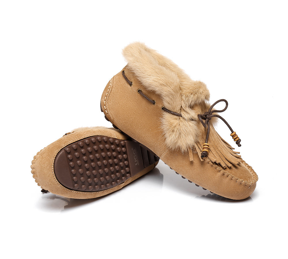 Moccasins - AS UGG High Top Women Tassel Suna Moccasins Slippers