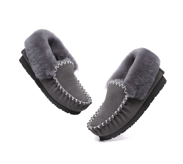 Moccasins - TA Unisex Sheepskin Popo Moccasin