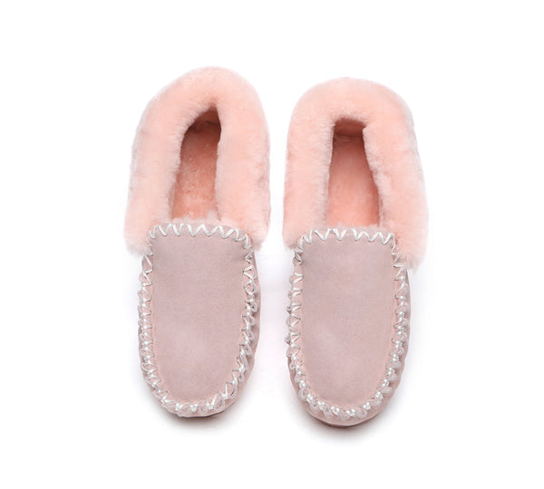 Moccasins - TA Unisex Sheepskin Popo Moccasin