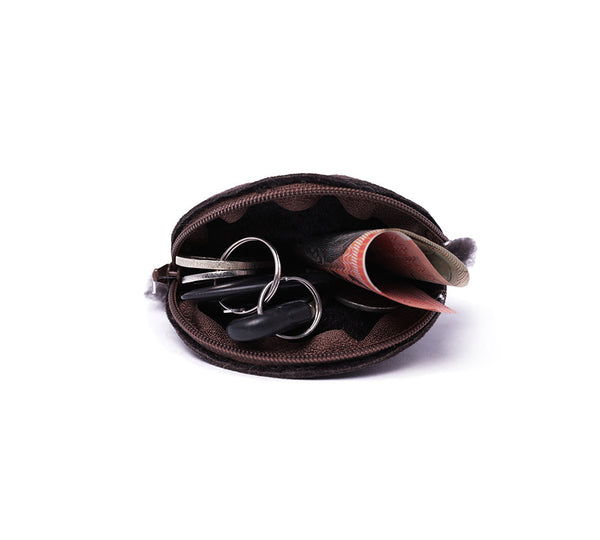 Purse - Urban UGG® Sheepskin Wool Fluffy Zip Purse