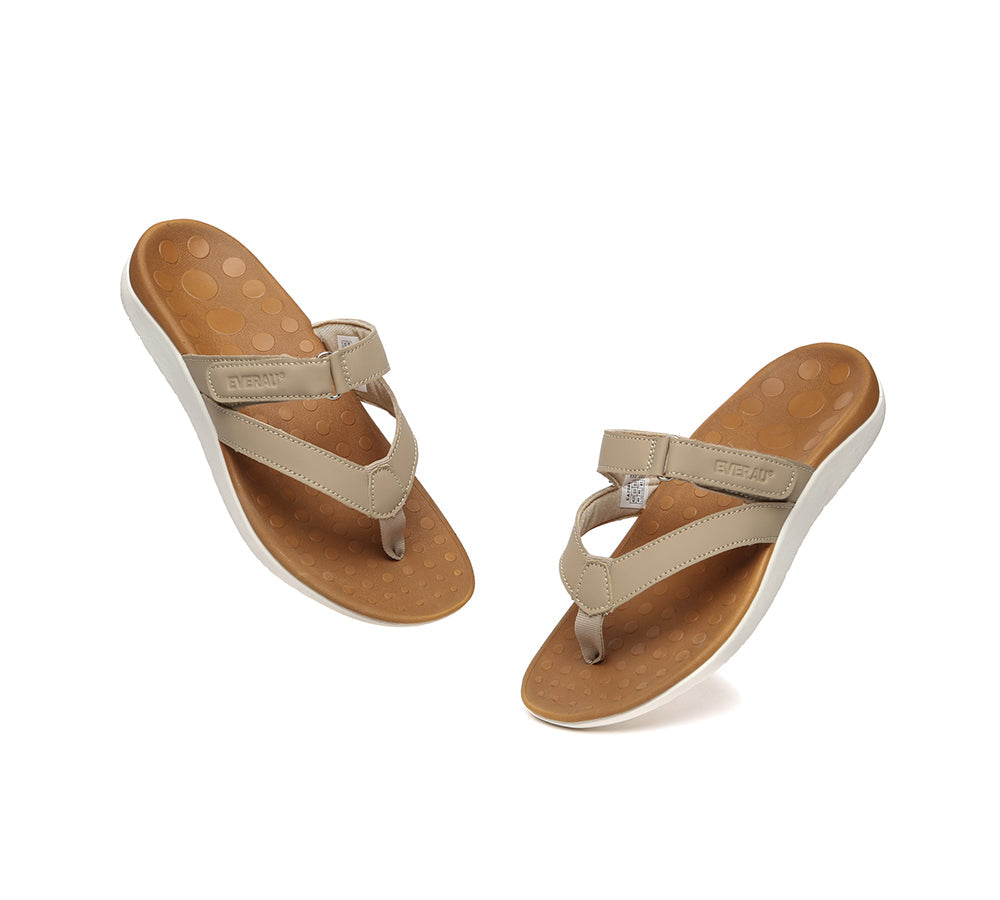 Sandals - EVERAU® Arch Support Hook And Loop Orthotic Thongs