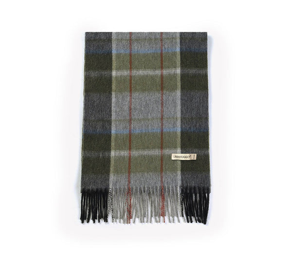 Scarf - 100% Wool Scarf Plaid