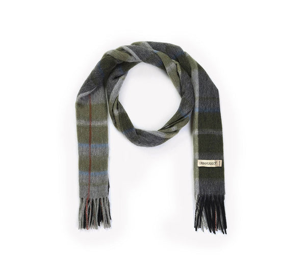 Scarf - 100% Wool Scarf Plaid