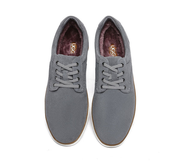 Shoes - Lace Up Sheepskin Wool Casual Men William