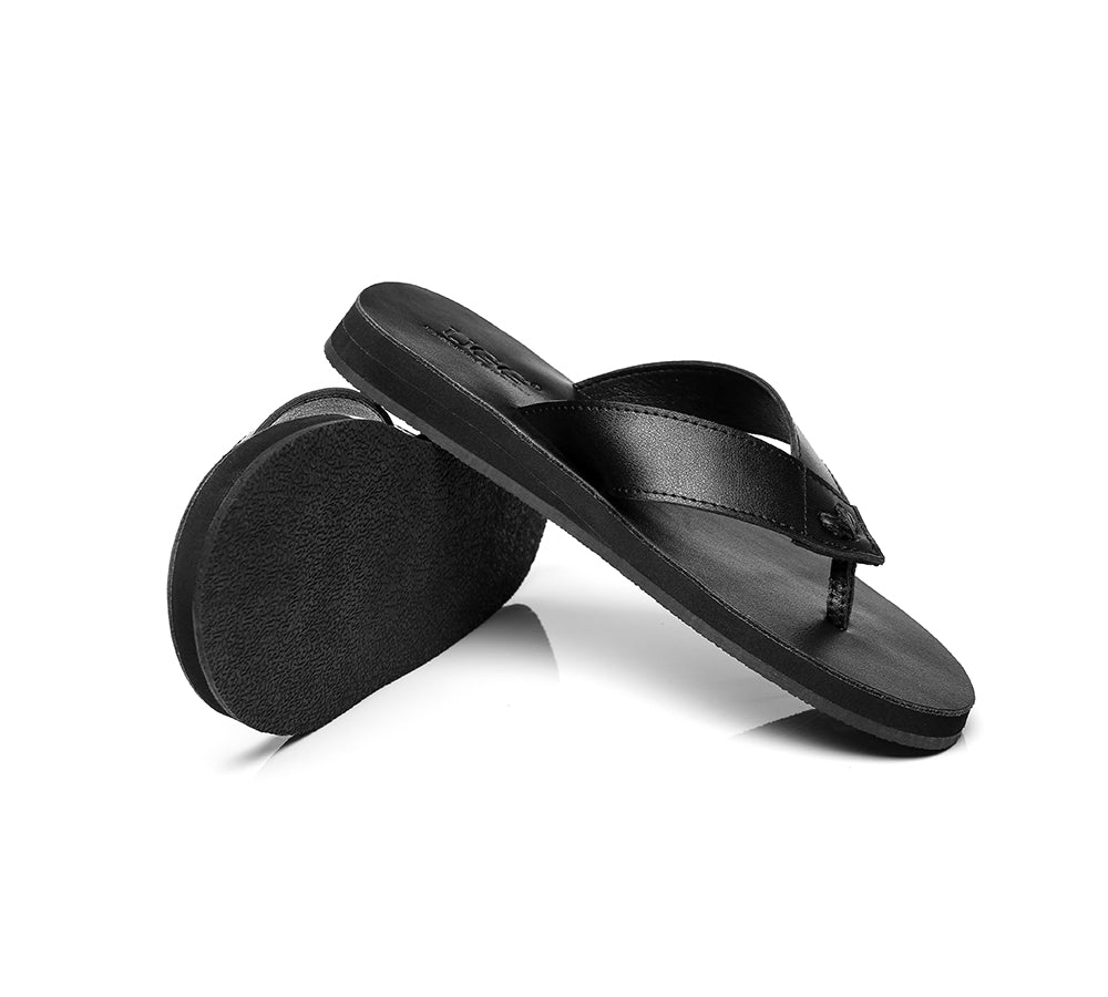 Slides - AS Murphy Unisex Leather Slides Thong