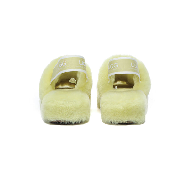 Slides - AS UGG Women Fluffy Slides Puffy