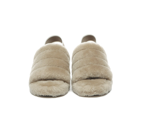 Slides - AS UGG Women Fluffy Slides Puffy