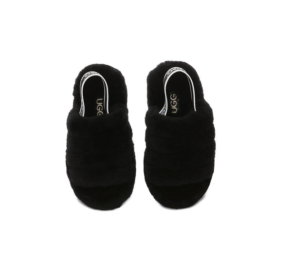 Slides - UGG Kids Fluffy Slides Slingback Puffy