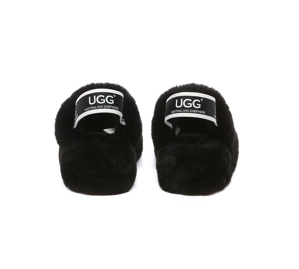Slides - UGG Kids Fluffy Slides Slingback Puffy