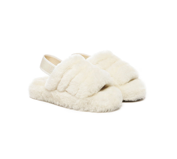 Slides - UGG Kids Fluffy Slides Slingback Puffy