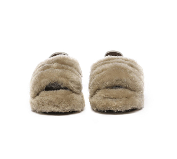Slides - UGG Kids Fluffy Slides Slingback Puffy