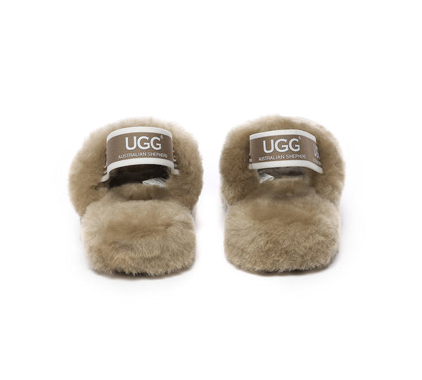 Slides - UGG Kids Fluffy Slides Slingback Puffy