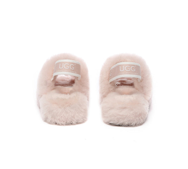 Slides - UGG Kids Fluffy Slides Slingback Puffy