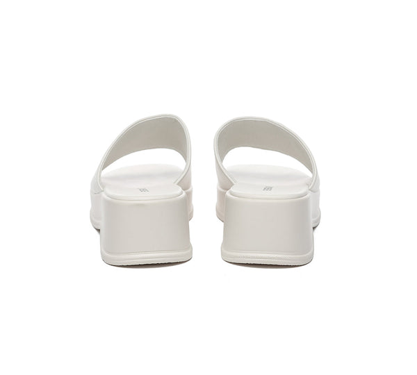 Slides - Women Platform Heel Slip-on Sandal Slides Fiona