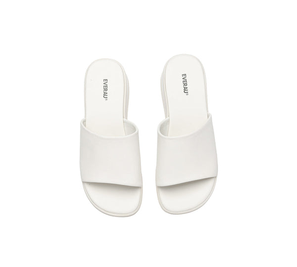 Slides - Women Platform Heel Slip-on Sandal Slides Fiona