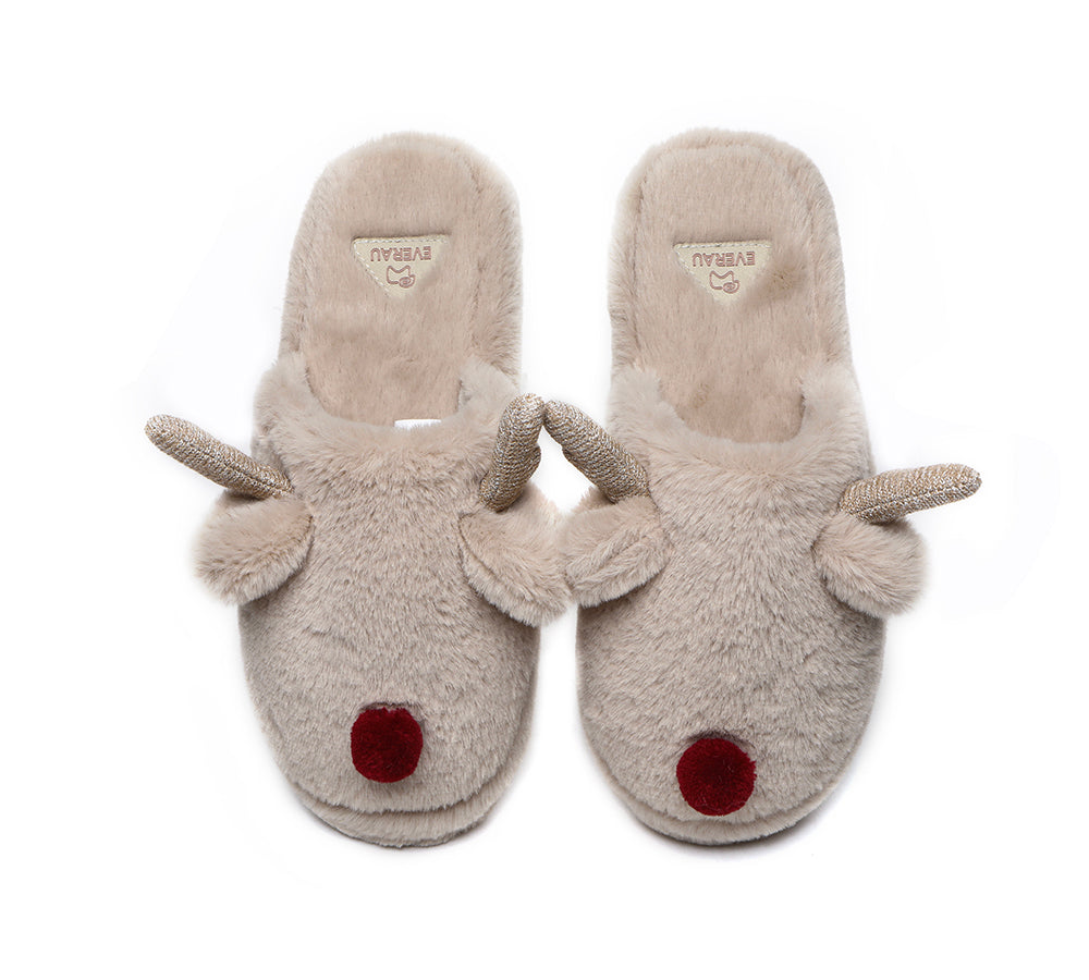 Slippers - Ultra Plush Unisex Reindeer Slippers