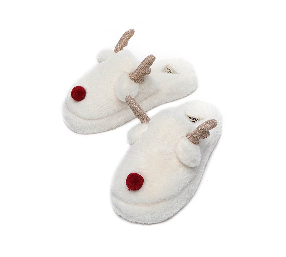 Slippers - Ultra Plush Unisex Reindeer Slippers