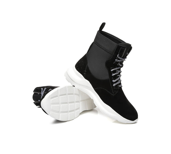 Sneaker - Leather Lace-up Ankle Sneaker Women Wayfarer