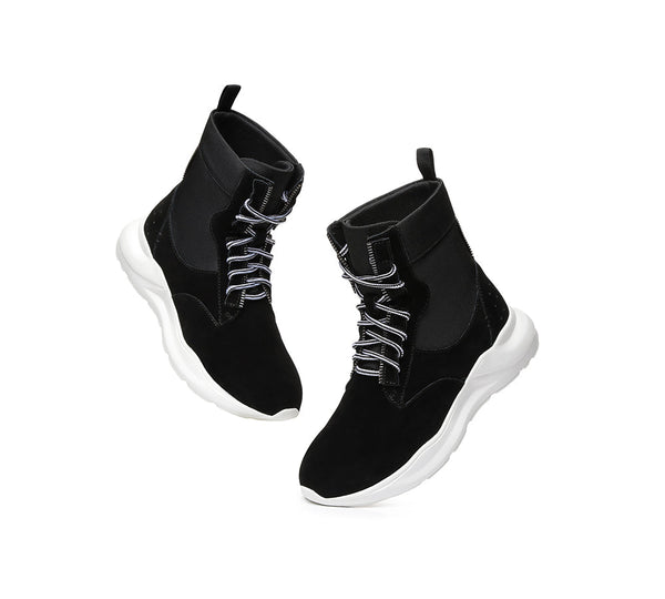 Sneaker - Leather Lace-up Ankle Sneaker Women Wayfarer