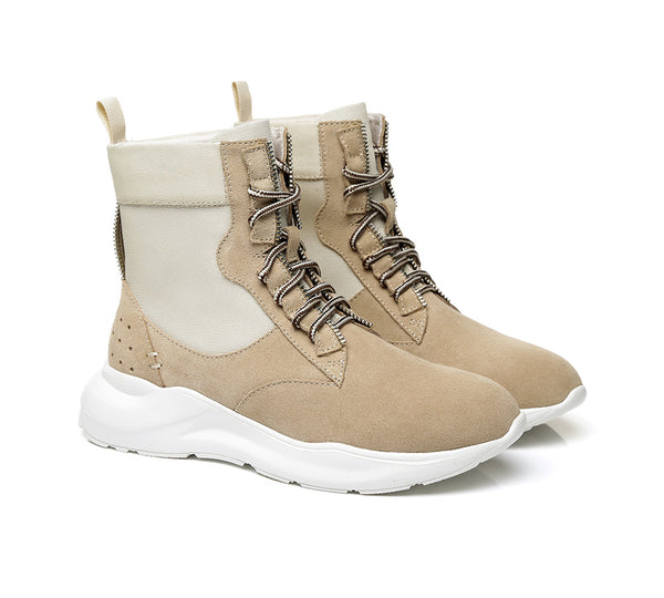 Sneaker - Leather Lace-up Ankle Sneaker Women Wayfarer