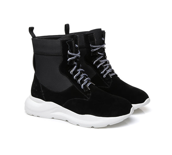 Sneaker - Leather Lace-up Ankle Sneaker Women Wayfarer