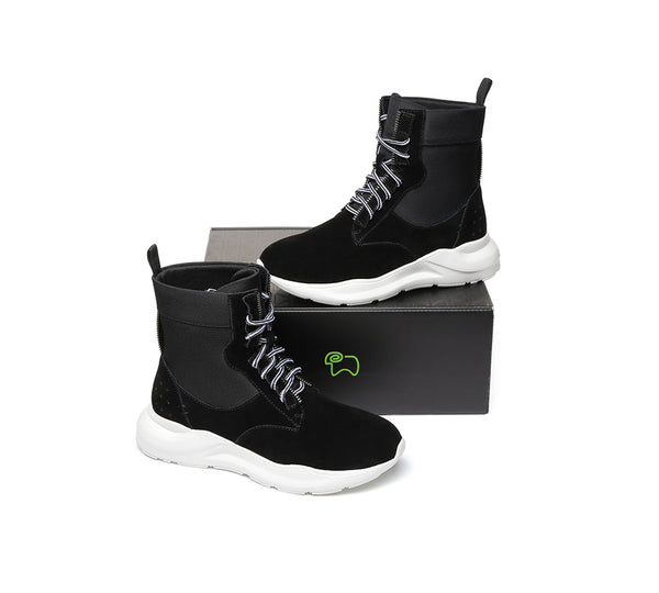 Sneaker - Leather Lace-up Ankle Sneaker Women Wayfarer