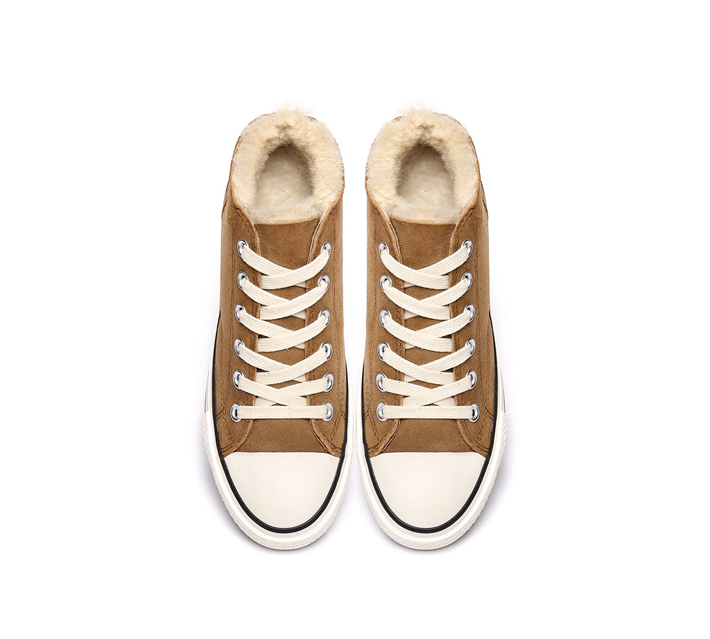 Sneaker - TA Veda Women Sheepskin Sneakers Wool Lining