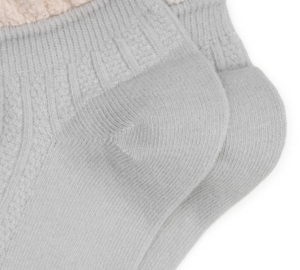 Socks - 100% Cotton Ruffle Shallow Mouth Socks One Pair