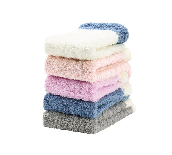 Socks - Women Crew Fluffy Sock Five Pairs