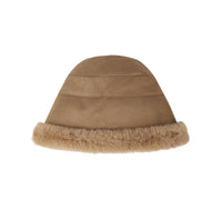 Suede Fluffy Warm Bucket Hat - Hats - Chestnut - One Size - Uggoutlet