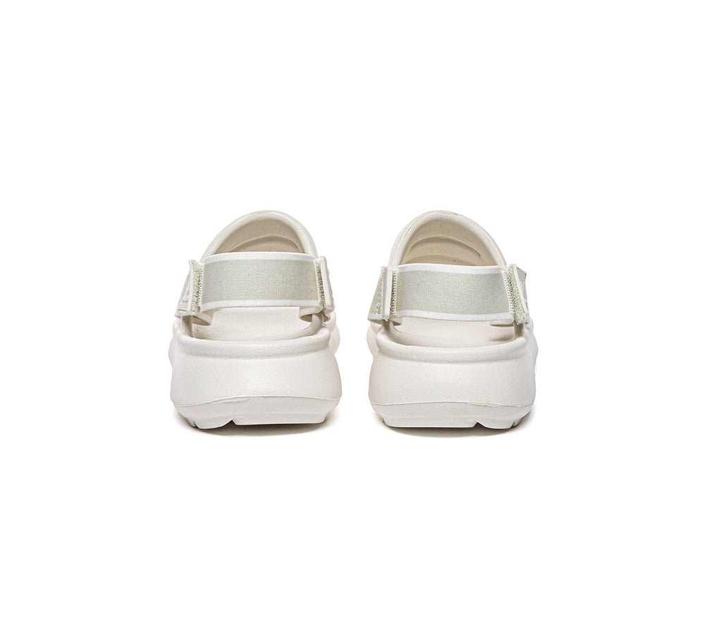 Summer Sandals Removable Elastic Strap Slingback Sandals Roseline - Sandals - White - S - Uggoutlet