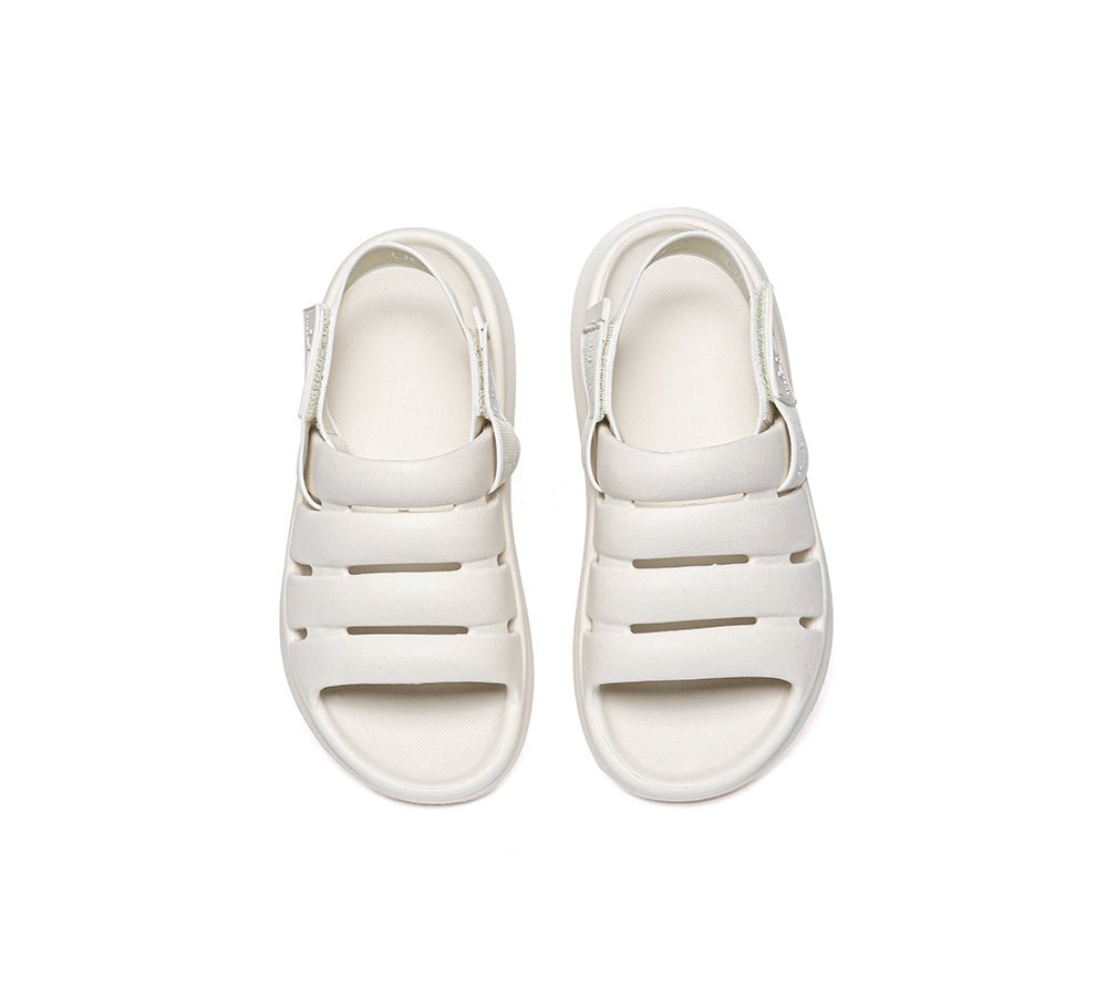 Summer Sandals Removable Elastic Strap Slingback Sandals Roseline - Sandals - White - S - Uggoutlet