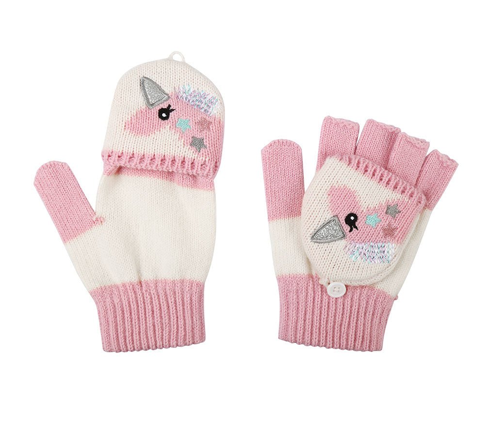 TARRAMARRA® Kids Knit Unicorn Beanie & Gloves Set - Hats - Unicorn - One Size - Uggoutlet