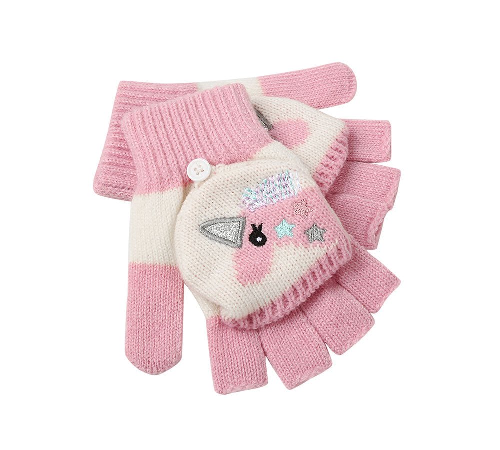 TARRAMARRA® Kids Knit Unicorn Beanie & Gloves Set - Hats - Unicorn - One Size - Uggoutlet