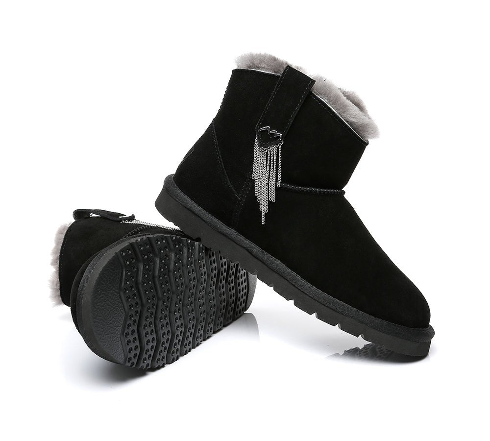 TARRAMARRA® Reeva Women Mini Boots - UGG Boots - Black - AU Ladies 4 / AU Men 2 / EU 35 - Uggoutlet
