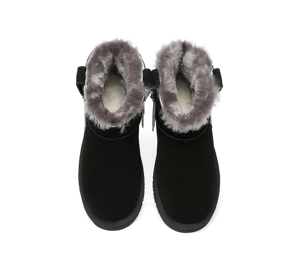 TARRAMARRA® Reeva Women Mini Boots - UGG Boots - Black - AU Ladies 4 / AU Men 2 / EU 35 - Uggoutlet