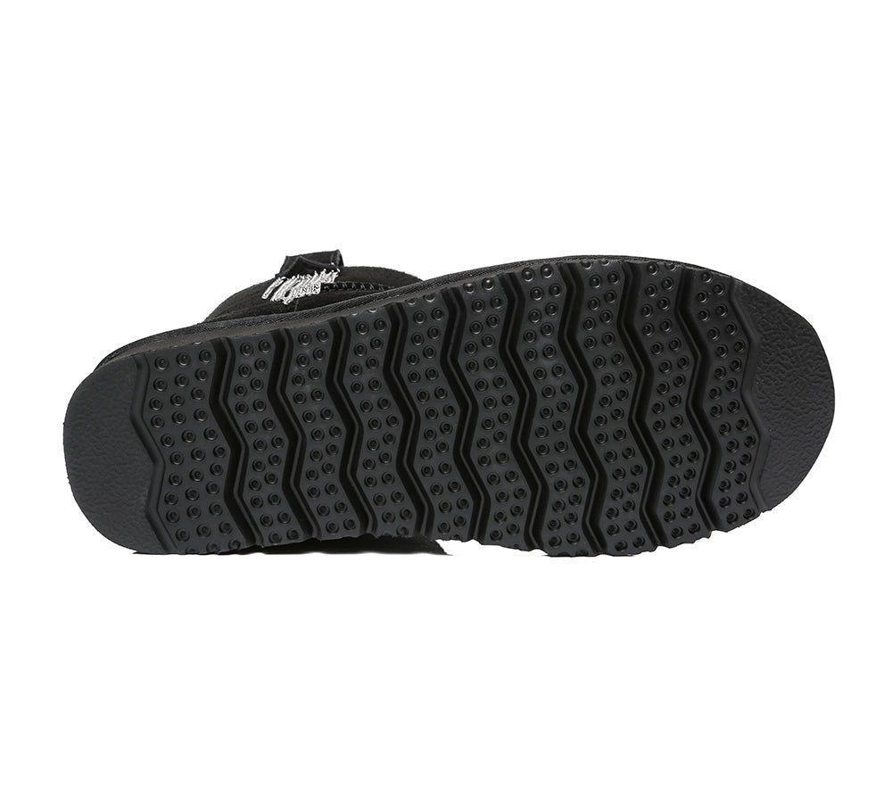 TARRAMARRA® Reeva Women Mini Boots - UGG Boots - Black - AU Ladies 4 / AU Men 2 / EU 35 - Uggoutlet