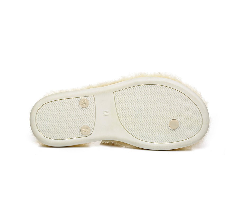 UGG Australian Shepherd® Fluffy Thong Sigma - Sandals - Grey - AU Ladies 5/6 / AU Men 3/4 / EU 36/37 - Uggoutlet