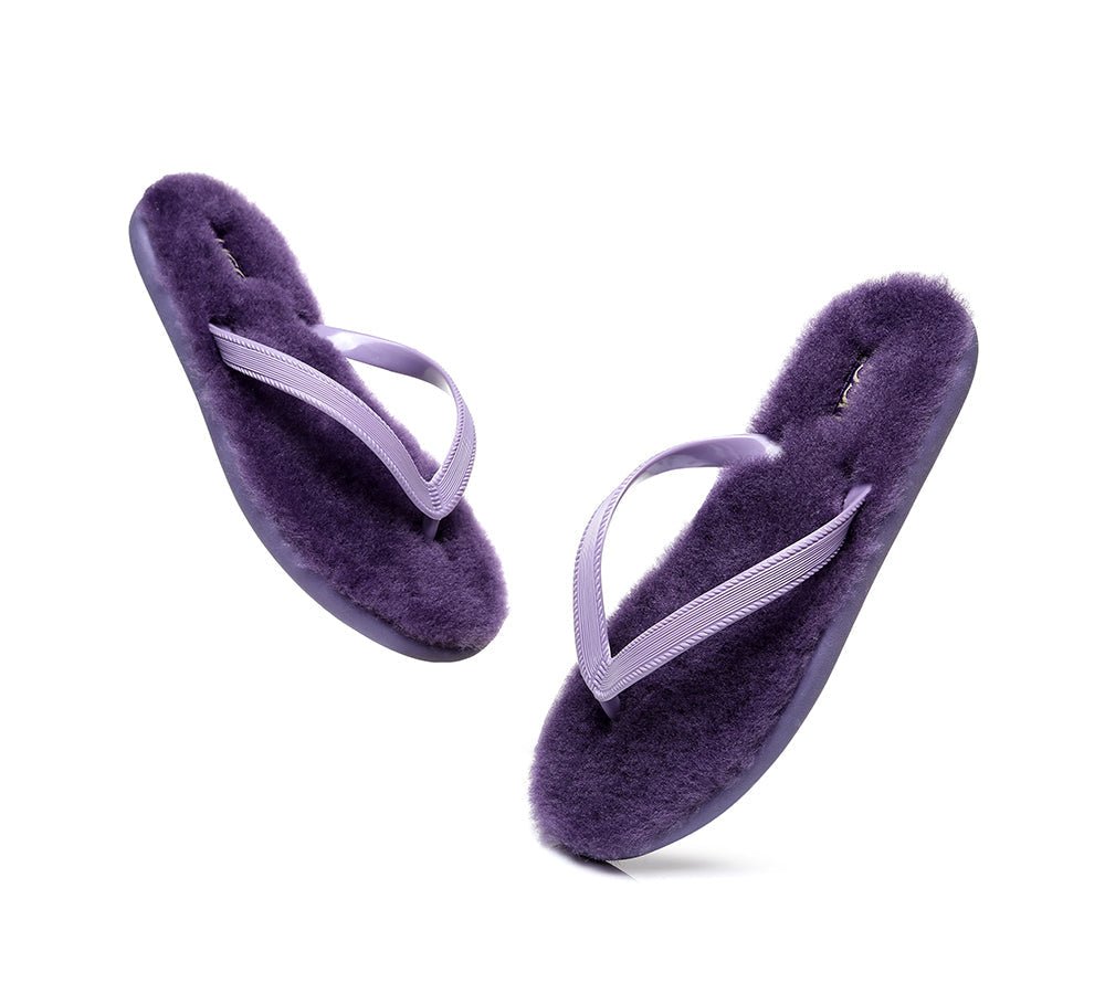 UGG Australian Shepherd® Fluffy Thong Sigma - Sandals - Grey - AU Ladies 5/6 / AU Men 3/4 / EU 36/37 - Uggoutlet