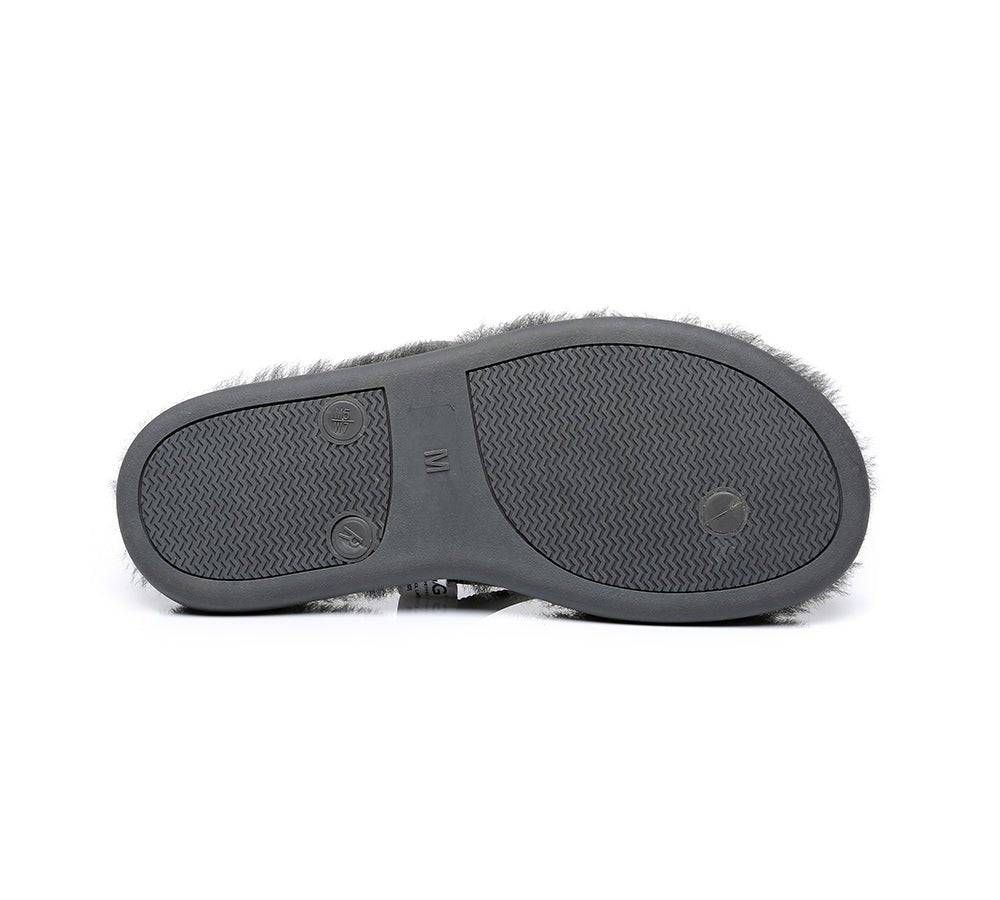 UGG Australian Shepherd® Fluffy Thong Sigma - Sandals - Grey - AU Ladies 5/6 / AU Men 3/4 / EU 36/37 - Uggoutlet